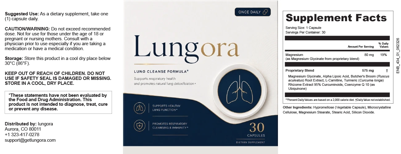 Lungora Ingredients Label